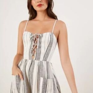 Reformation Ellen Dress in Louisiana Stripe Size 4 NWT